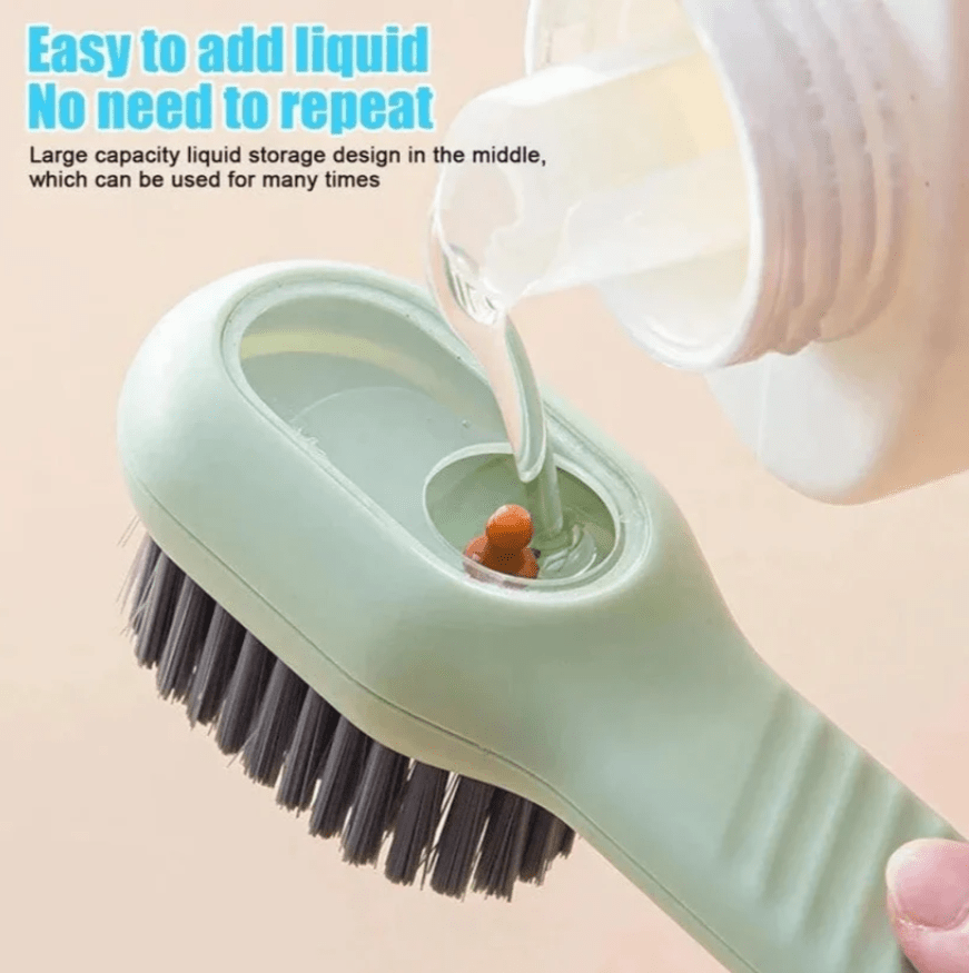 Multifunctional Scrubbing Brush With Soap Dispenser (Pack of 2)