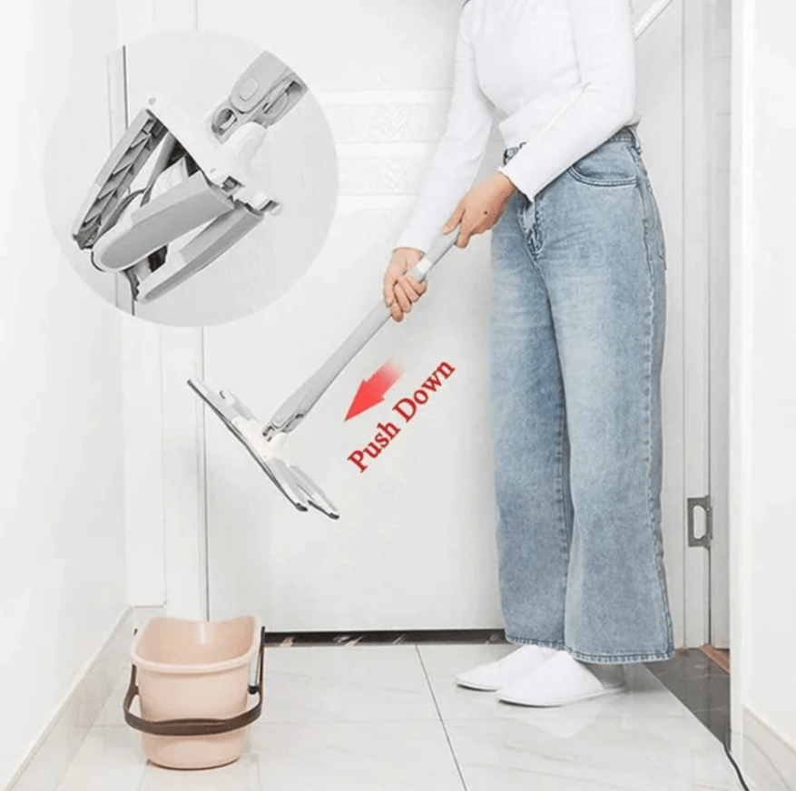 Microfiber X Type 360 Degree Flat Hand-Free Wash Mop