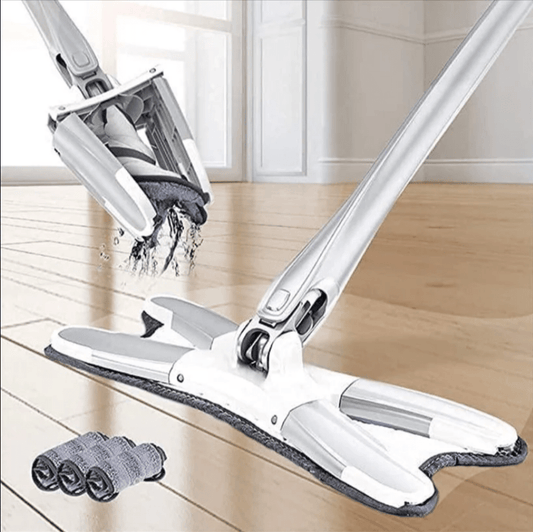 Microfiber X Type 360 Degree Flat Hand-Free Wash Mop