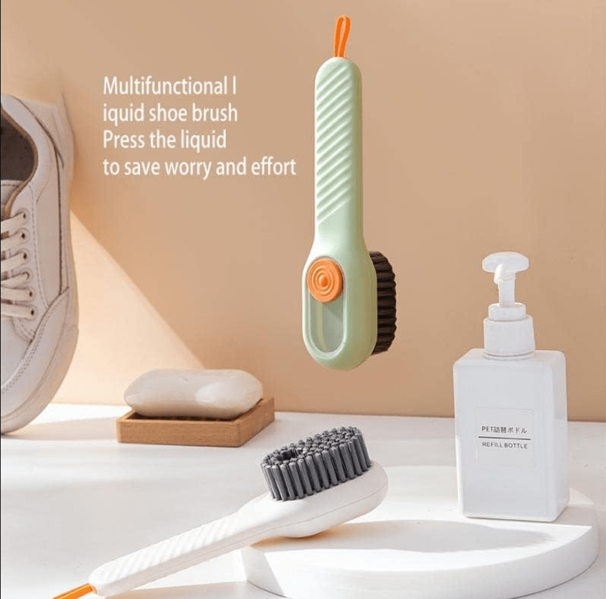 Multifunctional Scrubbing Brush With Soap Dispenser (Pack of 2)