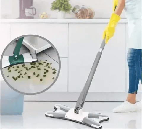 Microfiber X Type 360 Degree Flat Hand-Free Wash Mop